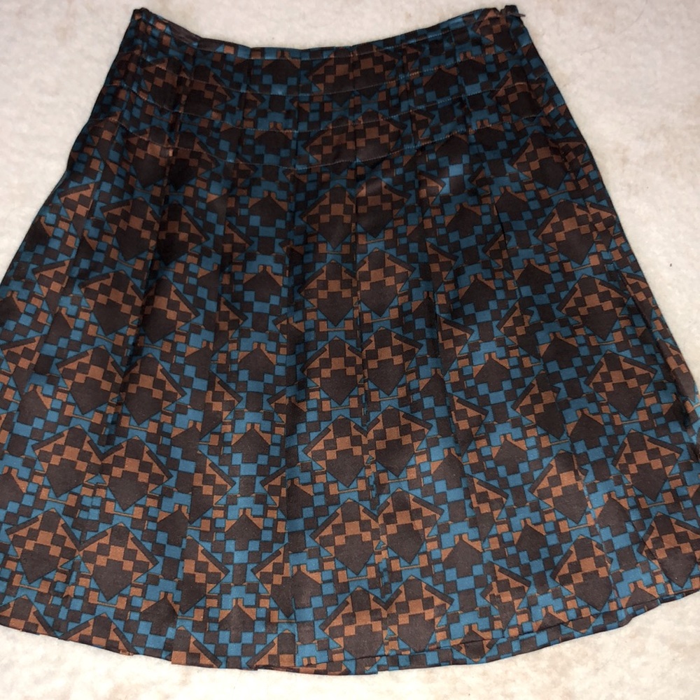 Gorgeous silk blend lined skirt 4P